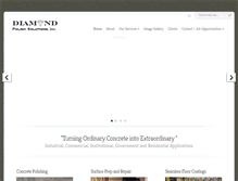 Tablet Screenshot of diamondpolishsolutions.com